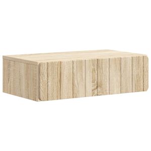 vidaXL Table d'appoint murale Ch&ecirc;ne Sonoma 59 x 34,5 x 17 cm