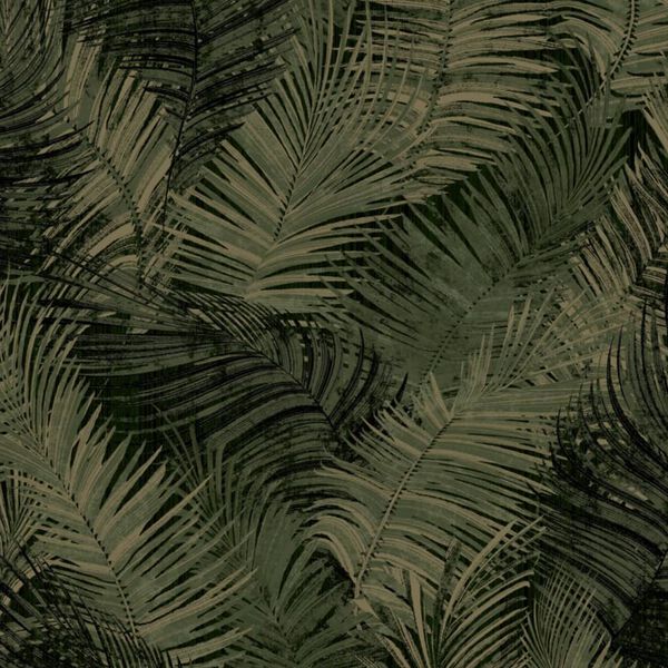 DUTCH WALLCOVERINGS Papier peint Palm Vert