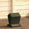 vidaXL Mangeoire pour poules Vert olive 30 x 30 x 39 cm