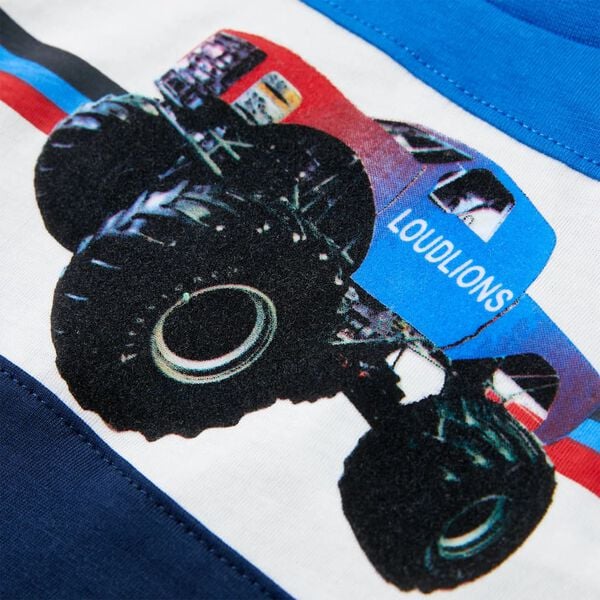 T-shirt pour enfants bleu et bleu marine 92