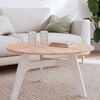 vidaXL Dessus de table &Oslash;80x1,5 cm rond bois massif de h&ecirc;tre