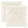 vidaXL Coussin 2 pc HEERLEN Blanc 80 x 80 cm Fleece PV