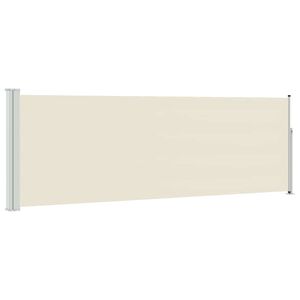 vidaXL Auvent lat&eacute;ral r&eacute;tractable de patio 100x300 cm Cr&egrave;me