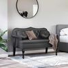 vidaXL Banc Chesterfield Noir 120,5 x 65 x 75 cm Cuir synthétique