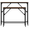 vidaXL Tables console 2 pcs ch&ecirc;ne marron bois d'ing&eacute;nierie