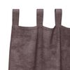 vidaXL Rideaux en velours 2 pcs Marron 225 x 140 cm Velours