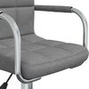 vidaXL Chaise pivotante de bureau Gris clair Tissu