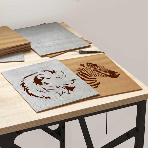 vidaXL Panneaux d&eacute;coratifs 12 pcs Gris b&eacute;ton 21 x 30 x 0,27 cm