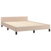 VidaXL Cadre de lit sans matelas cappuccino 140x200 cm similicuir