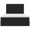 vidaXL Lit avec rangement et LED avec LED Noir 140 x 190 cm Velours