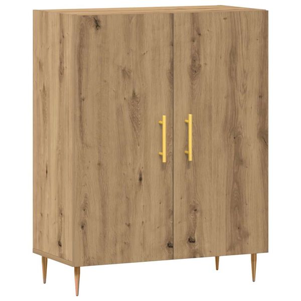 vidaXL Buffet ch&ecirc;ne artisanal 69,5x34x90 cm bois d'ing&eacute;nierie