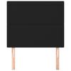 vidaXL T&ecirc;te de lit Noir 100x5x118/128 cm Tissu