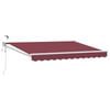 vidaXL Auvent r&eacute;tractable &eacute;lectrique Rouge bordeaux 3 x 2,5 m