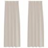 vidaXL Rideau en Voile 2 pc Couleur sable 245 x 140 cm Polyester