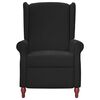 vidaXL Fauteuil de massage inclinable Noir Tissu