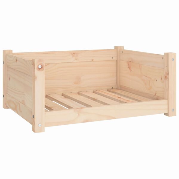 vidaXL Lit pour chien 65,5 x 50,5 x 28 cm Bois de pin massif