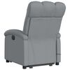 vidaXL Fauteuil de massage inclinable Gris clair Tissu