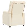 vidaXL Fauteuil de massage Crème Similicuir