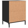 vidaXL Cabinet de chevet 2 pcs Noir 49 x 36 x 61 cm Bois d'ing&eacute;nierie