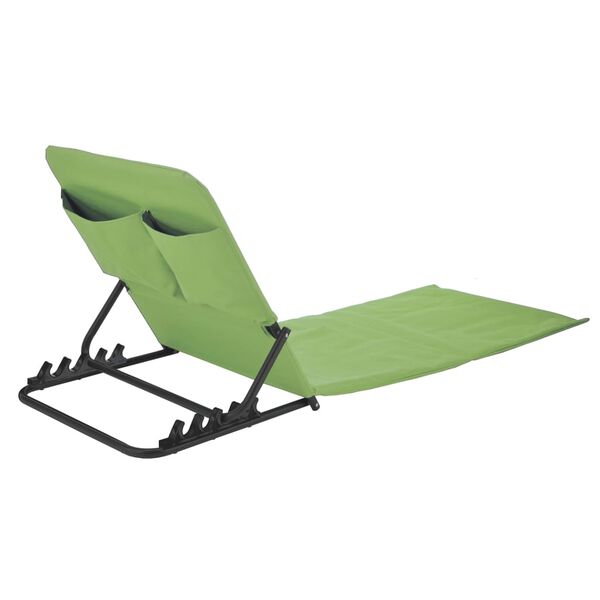 HI Chaise tapis de plage pliable PVC Vert