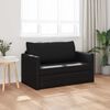 vidaXL Canap&eacute;-Lit 110cm Noir Simili cuir