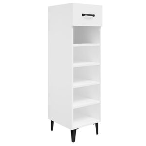 vidaXL Armoire &agrave; chaussures blanc 30x35x105 cm bois d'ing&eacute;nierie