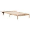 vidaXL Cadre de lit avec tables de chevet Naturel 90 x 220 cm