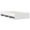 vidaXL Cadre de lit sans matelas blanc 90x190 cm bois d'ingénierie