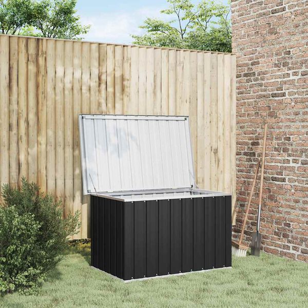 vidaXL Bo&icirc;te de rangement de jardin Anthracite 109x67x65 cm