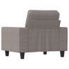 vidaXL Fauteuil Taupe 60 cm Tissu