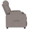 vidaXL Fauteuil de massage Taupe Tissu