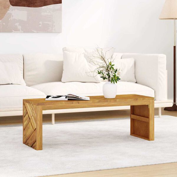 vidaXL Table basse 110x35x38 cm bois massif de teck