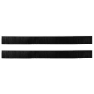 vidaXL Brosses de porte adh&eacute;sives 2 pcs Blanc 100 cm