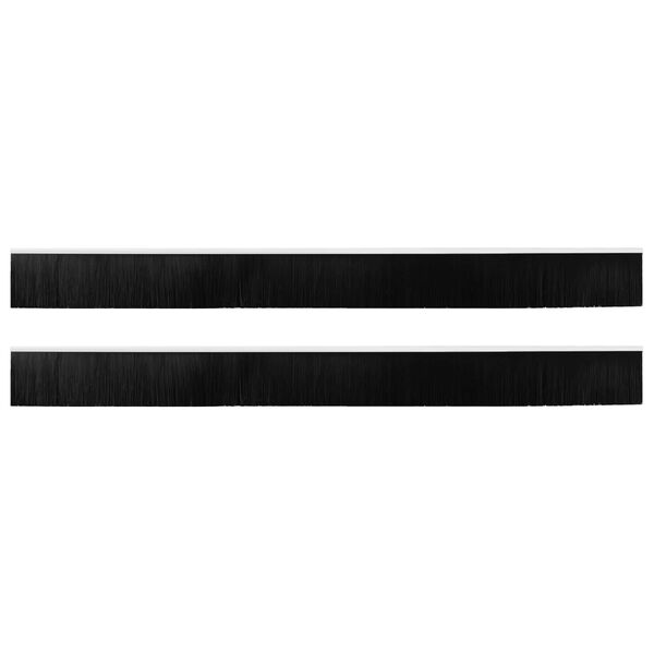 vidaXL Brosses de porte adh&eacute;sives 2 pcs Blanc 100 cm