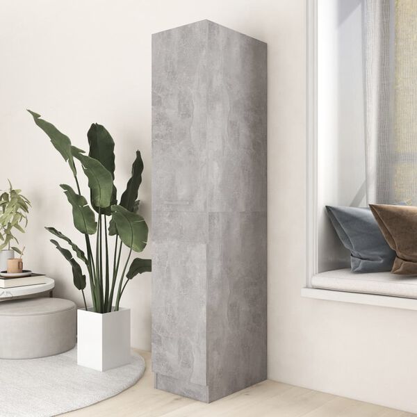 vidaXL Armoire d'apothicaire Gris béton 30x42,5x150 cm Bois ingénierie