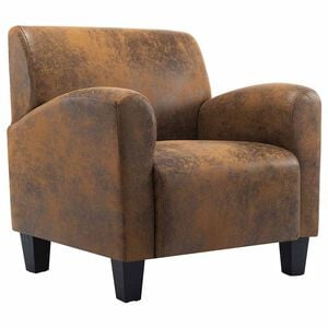 vidaXL Canap&eacute;-chaise Marron 70x69x72 cm Similicuir