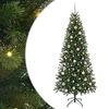 vidaXL Sapin de No&euml;l artificiel avec 300 LED Vert 210 cm PE et PVC