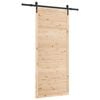 vidaXL Porte coulissante Naturel 80 x 208 cm Bois de pin massif