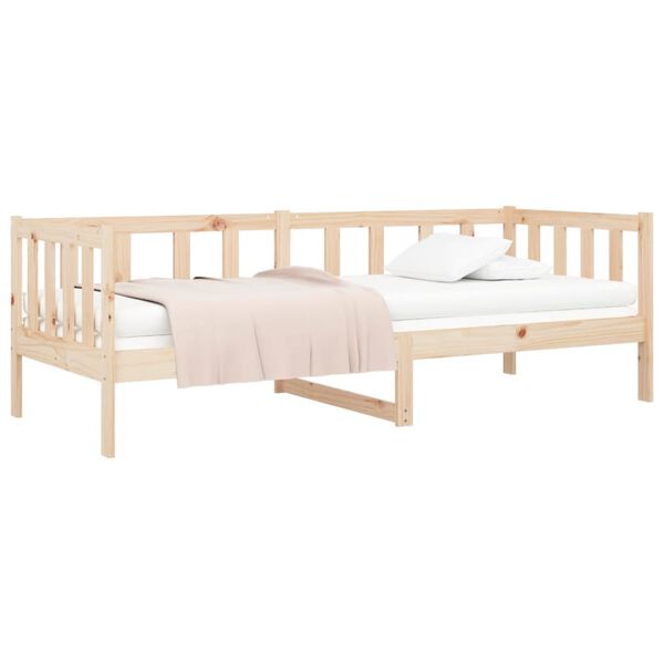vidaXL Lit de jour sans matelas 80x200 cm bois de pin massif