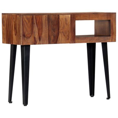 vidaXL Table console 90 x 30 x 75 cm Bois de Sesham massif