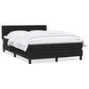 vidaXL Sommier &agrave; lattes de lit avec matelas noir 160x210 cm velours