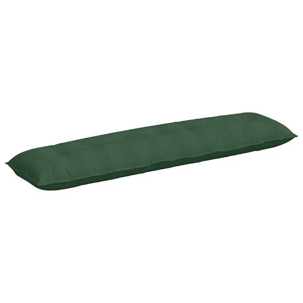 vidaXL Coussin de Dos Vert Jungle 200 x 50 cm Tissu en velours c&ocirc;tel&eacute;