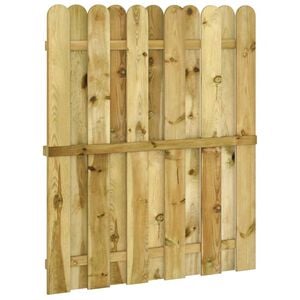 vidaXL Porte de Jardin 100 x 125 cm Bois de pin massif Vert