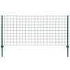 vidaXL Cl&ocirc;ture Euro Acier 20x1,5 m Vert