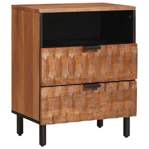 vidaXL Cabinet de chevet Marron 50 x 33 x 62 cm Bois de mangue massif