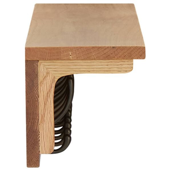 vidaXL Porte-manteau 90x16x16 cm Bois de chêne massif
