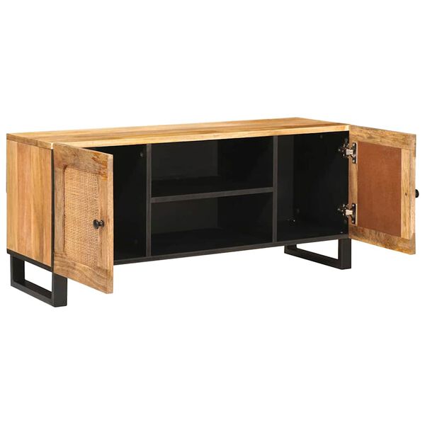vidaXL Meuble TV Marron 105 x 33 x 46 cm Bois de mangue massif