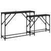 vidaXL Table console 2 pc Ch&ecirc;ne noir 100 x 28 x 75 cm
