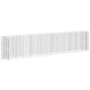 vidaXL Lit sur&eacute;lev&eacute; &agrave; gabion Fer galvanis&eacute; 470x50x100 cm