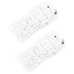 vidaXL Filets &agrave; foin 2 pcs rectangulaire blanc 90x60 cm PP
